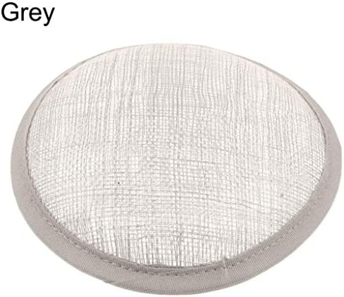 Momongel Women Sinamay Cocktail Hat Fascinator Round Base Millinery DIY Craft Accessory