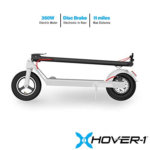 Hover-1 Engine Electric Scooter | 21.7MPH, 5HR Charge, 11 Mile Range, Battery Life Indicator, High Grip Tires, 220LB Max Weight, Cert. & Tested - Safe for Teens & Adults
