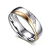 Tianyi Stainless Steel Band Ring Promise Ring Valentine Love Couples Wedding Engagement for Men Size 10