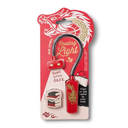 IF Book Lovers Reading Light - Warrior Dragon, Red/White