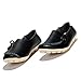 CIOR Women's Genuine Leather Loafers Casual Moccasin Driving Shoes Indoor Flat Slip-on Slippers,M911,Black,39