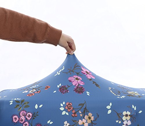 Fvstar Washable Luggage Cover Protector Spandex Suitcase Cover for Travel (M (22-24 inch Luggage), Color 26)