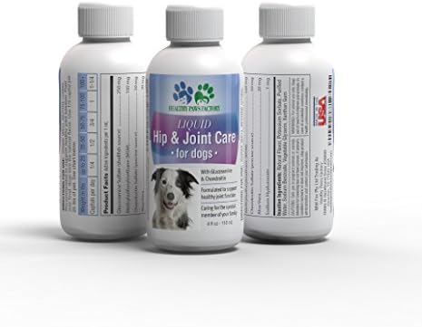 LIQUID HIP &amp; JOINT CARE FOR DOGS Glucosamine Chondroitin MSM Amino Acid Supplement For Dogs Aloe Vera Heals Protects Repairs Supports Joints, 4 oz Bottle
