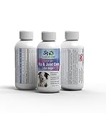 LIQUID HIP & JOINT CARE FOR DOGS Glucosamine Chondroitin MSM Amino Acid Supplement For Dogs Aloe Vera Heals Protects Repairs Supports Joints, 4 oz Bottle