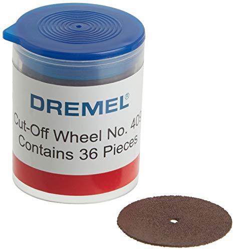 Dremel 409 Cut-Off Wheel, 15/16 (23.8 mm) Diameter, .025” (0.6mm) disc Thickness, Cutting Rotary Tool Accessory (36 Pieces)