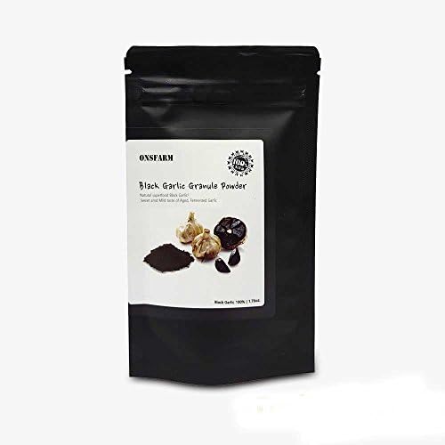 ONSFARM Black Garlic Granule Powder Provide the Health Benefits of Garlic to Your Tastes Daily Life(1.76oz)