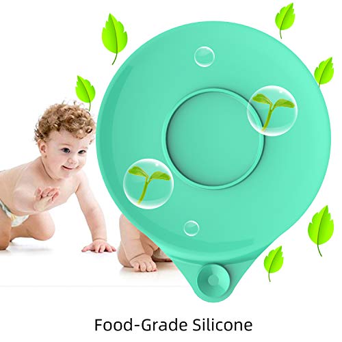 SUDISER Tub Stopper 2 Pack, Silicone Bathtub Drain Stopper Flat Suction Cover Tub Stopper Drain Stopper Plug Sinks Hair Stopper for 1-1/2-4in Bathroom, Laundry, Kitchen Universal Use