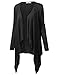 NINEXIS Women's Draped Handkerchief Hem Open Front Cardigan