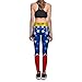 Xize Women 3D Printed Wonder Workout Fitness Leggings Slim Yoga Pants High Waist Gym Running Sport Push Up Tights