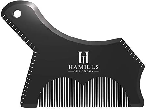 BEARD SHAPER - use this Beard Shaping Tool Template with a Razor or Beard Trimmer to Easily Style, Trim and Maintain Facial Hair - Incorporates Comb - Essential Item in any Grooming Kit