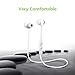 Karakao  H1 Bluetooth Headphones 4.1 Wireless Runing Earbuds Workout Earphones with Mic for iPhone and Android - White Headset