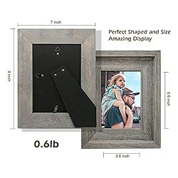Eosglac 4x6 Rustic Picture Frame, Farmhouse Photo