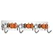 Bosszi Broom Holder Mop Holder Gardening Tools Organizer, SUS 304 Stainless Steel Brushed & Non-Slip Silicone Self-Adhesive Mounted Storage Racks with 3 Positions & 4 Hooks Holds Up to 7 Tools Firmly