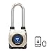 eGeeTouch Outdoor Smart Padlock 4th Gen, Weatherproof, Rugged Design for Commercial use, Bluetooth c/w NFC Fob (Long Shackle)