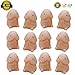 QBABY 12 Pcs Novelty Squishy Toy Mini Squeeze Ball Slow Rising Anti Stress Dolls Tricky Gifts Stress Relief Toy for Kids Adults (12Pcs Ding ding)