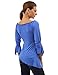PattyBoutik Women's 3/4 Sleeve High-Low Hem Top
