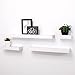 Kiera Grace Vertigo Set of 4 Ledge Shelves, 6 Inch, 12 Inch, 20 Inch, 24 Inch - White