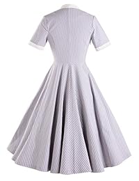 GownTown - Vestidos elásticos de manga corta a rayas