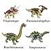 Yizeda Dinos Toy,(14+23) Dinosaur Building Blocks Figures Toys,Jurassic Predator Herbivore and Dinosaur Scene Configuration Set