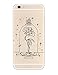 iPhone 6 / 6s Compatible , Designer Choice Collection Colorful Flexible Ultra Slim Transparent Translucent iPhone Case Cover - Beauty And The Beast Rose Magic Spell Enchantment