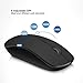 Wireless Mouse for Laptop, JOYACCESS Silent Cordless Mouse with USB Nano Receiver and High Precision 2400 DPI-Blackthumb 3