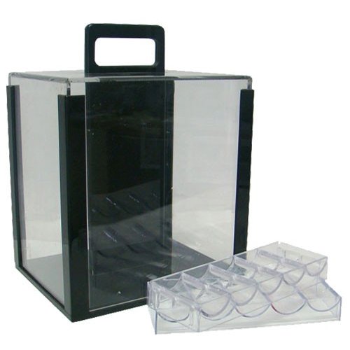 Brybelly Ultimate 14-Gram Heavyweight Poker Chips - Set of 1000 in Acrylic Display Case - //coolthings.us