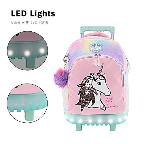 rainbow rolling backpack