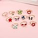 JUNWEISPIN 36 PCS Kids Little Girl Jewelry Jewelry Adjustable Rings Peach Heart Shaped Box Girl Play House Toys and Dress Up Rings Random Shapes and Colors Little Girl Gifts (A1)