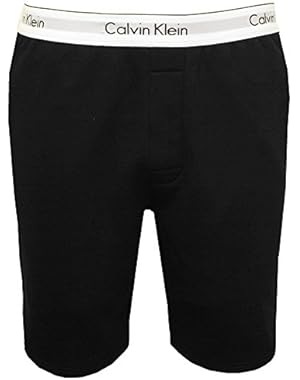 Calvin Klein Men's Classic Logo Waist Tracksuit Shorts, Black