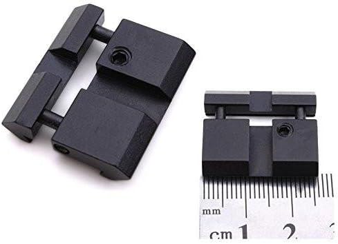 .22/AIRGUN TO PICATINNY/ WEAVER LOW PRO LOW PROFILE LIGHTWEIGHT REPEATABLE ALIGNMENT INNOVATIVE RAIL PLATFORM SNAP-IN ADAPTER WITH TOP SLOT SPRING TENSION RETRACTION/ EXPANSION DESIGN EASILY INSTALLS