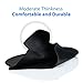 Swimming Cap - TURATA Waterproof Unisex Premium Earmuffs Silicone No-Slip Swim Cap for Adults Kids Woman and Men One Size Hat- Black & Blue (Black)