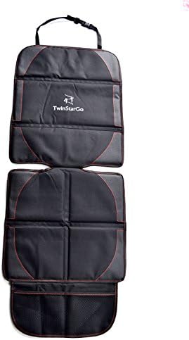Car Seat Protector by TwinStarGo, Leather Seat Guardian. Enjoy traveling with kids!
