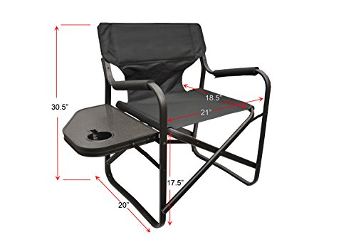 Folding-Directors-Chair-Foldable-Chair-with-Side-Table-and-Cup-Holder-XL-Comfort-Design-Black