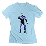 Robocop Joel Kinnaman O-neck T Shirts Size XXL SkyBlue