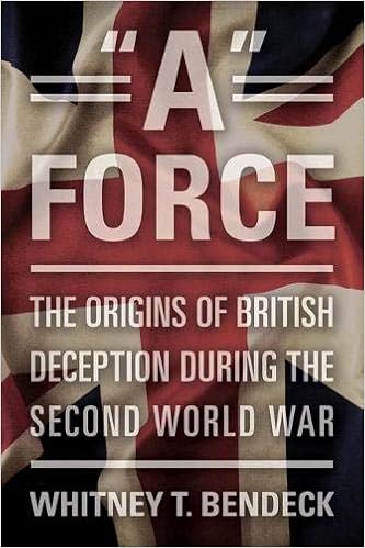 Amazon Com A Force The Origins Of British Deception During The Second World War 9781612512334 Bendeck Whitney T Books