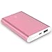 8000mAh Power Bank Portable USB Charger, iXCC Universal Compact External Battery Pack with 1-Feet Apple MFi Certified Lightning Cable - Pink