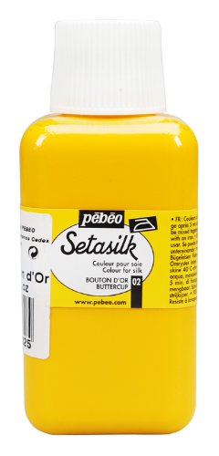 Pebeo Setasilk Silk Painting 250-Milliliter Bottle, Butter Cup