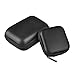 eBoot Black Earphone Cases EVA Earbud Case Hard Portable Bag for Headphones and USB Cables, 2 Sizes