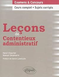 Leçons de contentieux administratif