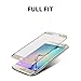 Samsung S6 Edge+ Plus Screen Protector [Front Glass+Back PET] SeeTech(TM)S6 Edge Plus Tempered Glass 0.2 mm 3D Full Edge to Edge[1 Pack]-Gold