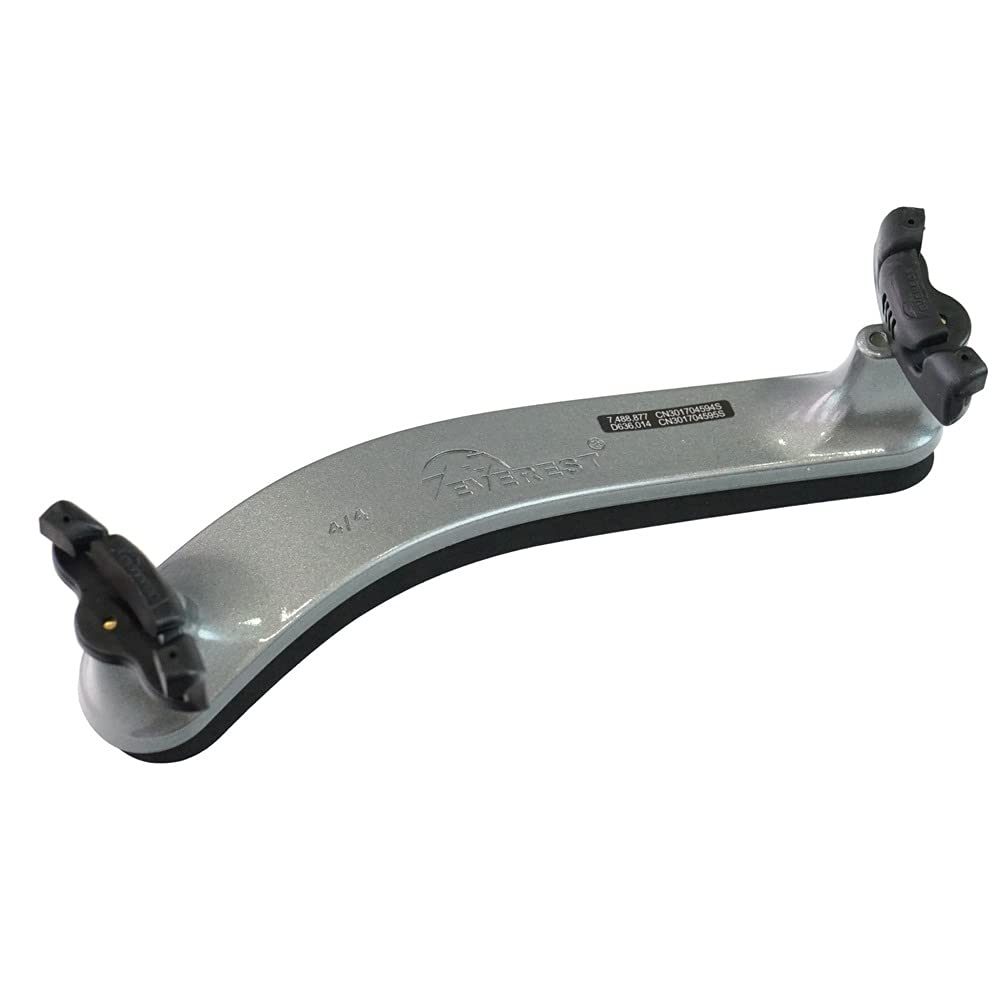 Everest Spring Collection Silver 4/4-3/4 Shoulder Rest Viola - 14" Adjustable to 13"
