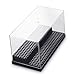 Acrylic Display Case/Box 2 Steps Perspex Dust Proof Show for Toys,Collector Stackable Clear Storage Display Case,Size 8.0 X 4.2 X 4.0 inchs (Black)