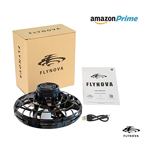 FlyNova Flying Spinner Black Toy for Kids and Adults with Shining LED Lights & 360 Degree Rotation Fidget Toy The Most Tricked-Out Flying Spinner. Boomerang Spinner Toy, Flying Spinner Toy - Thumbnail 4