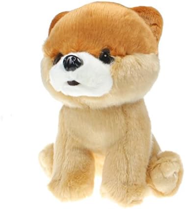 New Brand 1 PCS 25cm Cute Dog Pomeranian Color Brown Plush Stuffed Animal Doll Toy Gift For Children