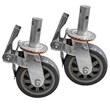 2 Pack Scaffolding Caster Wheel 6" OD Scaffold