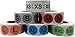 InStockLabels XS-XXL Color Coded Clothing Size Stickers 3/4 Inch 500 Stickers Per Size 3,000 Total Adhesive Stickers