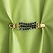 Evelots Sweater/Vest Clip-Immitation Pearls and Crystal-Dress/Blouse Clip-Set/2