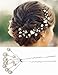 Fani 6pcs Pearl Hair Pins Clips Decorative Jewelry Flower Hairpins Accessories for Women Bridal Wedding