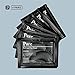 Pare Activated Charcoal Eye Mask with Hyaluronic Acid for Depuffing Eyes and Dark Circles, Hydrating and Anti Wrinkle Eye Patches Six Pairs