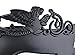 Mens Masquerade Mask Greek Roman Party Mask Mardi Gras Halloween Mask Black